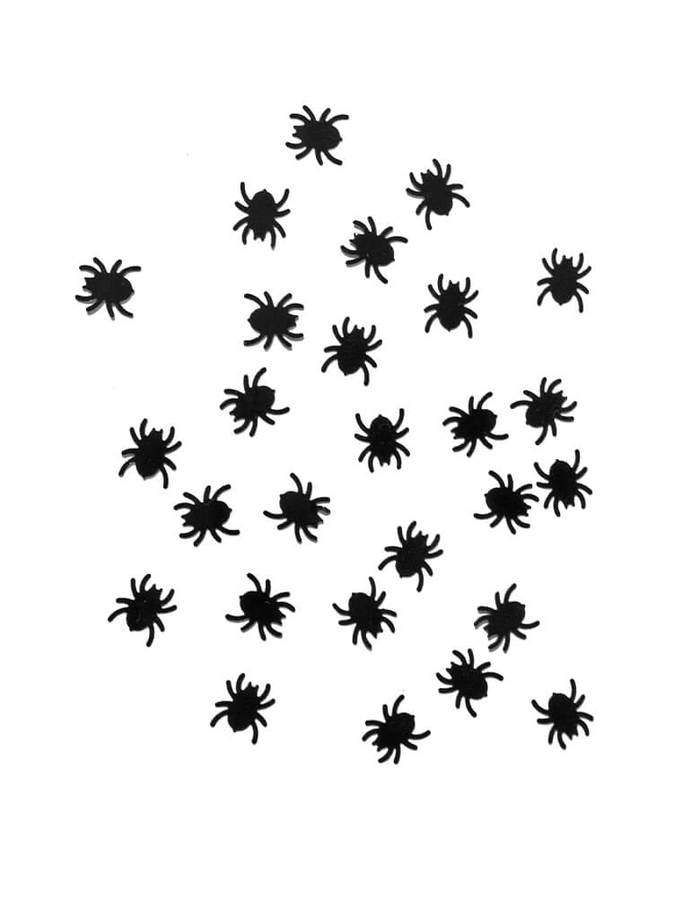 Confetti Spiders Black