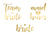 Temporary Gold Inscriptions Tattoos 