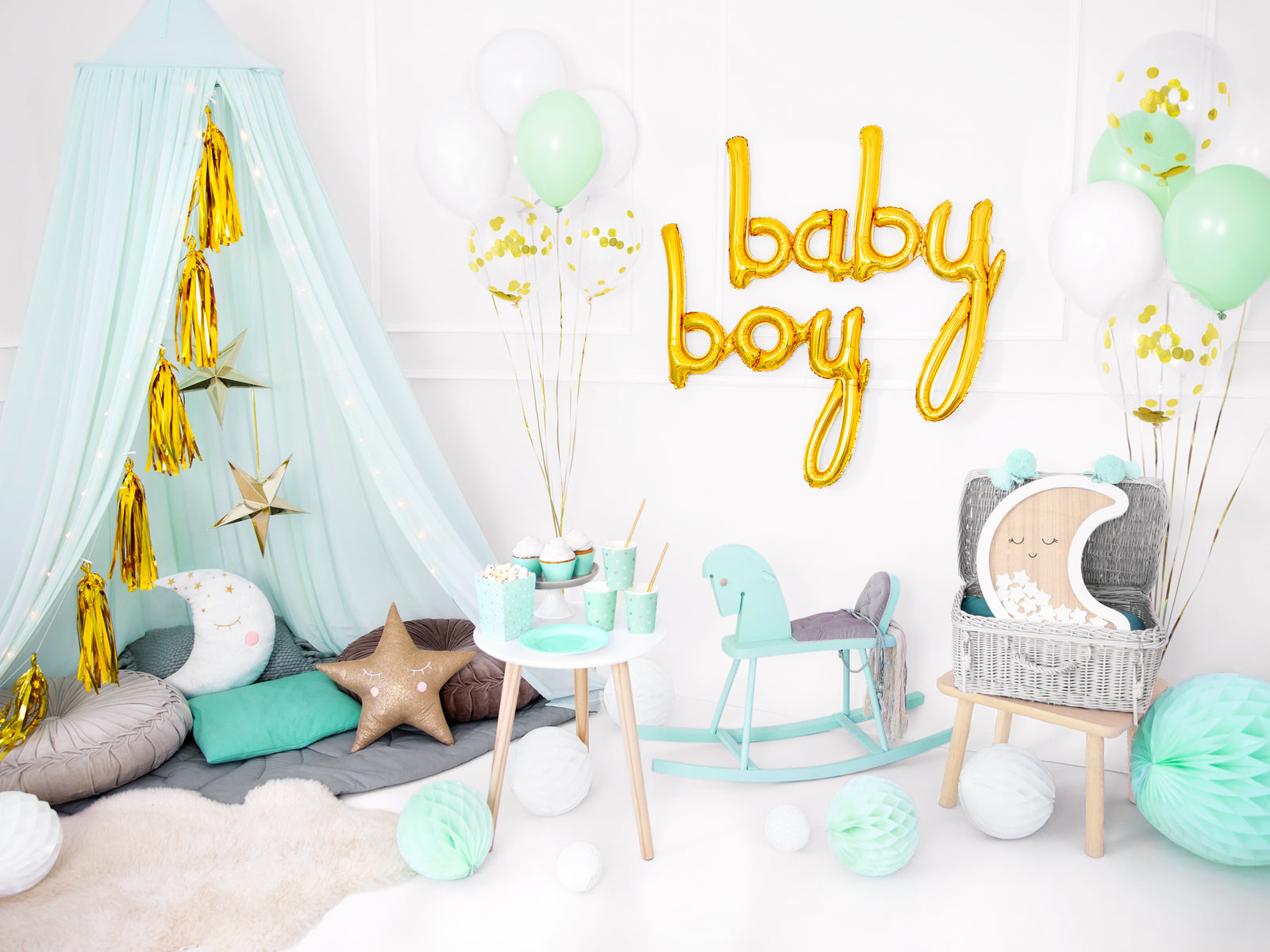 Gold Foil Tassel Garland