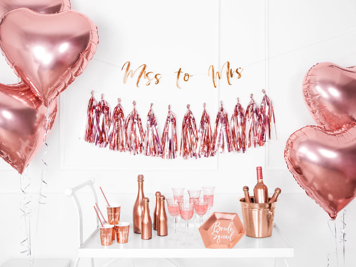 Rose Gold Foiled Tassel Garland