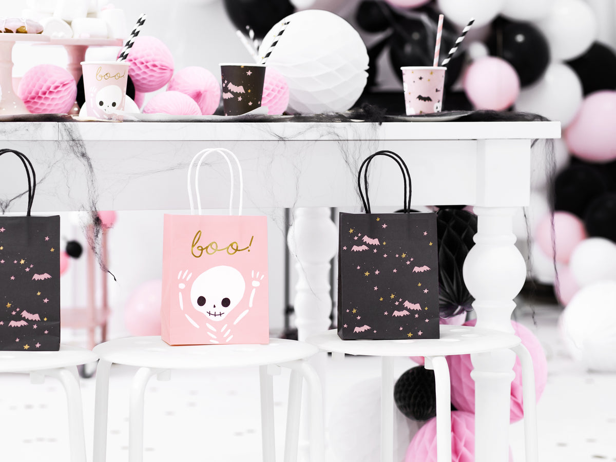 Pink Halloween Boo Gift Bags 
