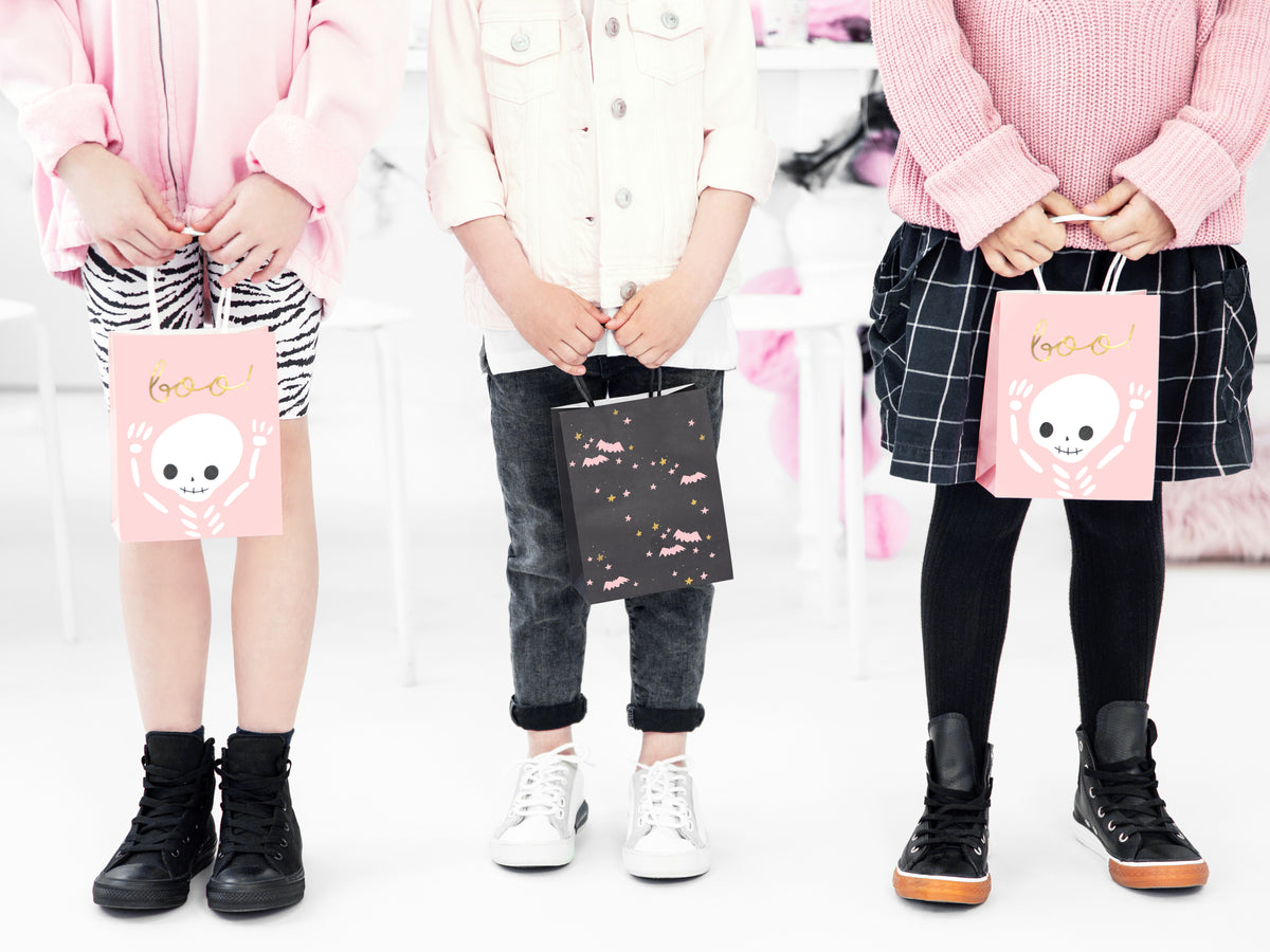 Pink Halloween Boo Gift Bags 
