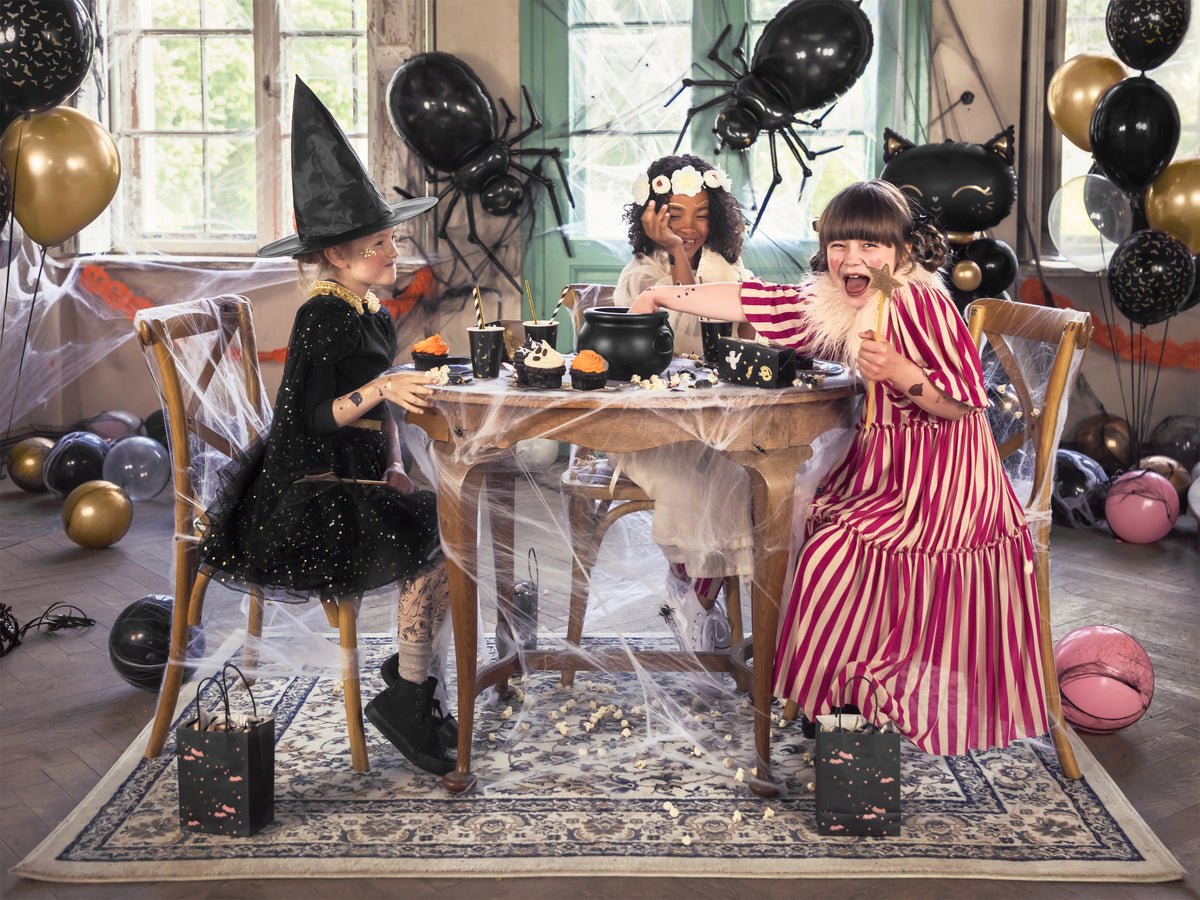 Black Halloween Bat Favor Bags 