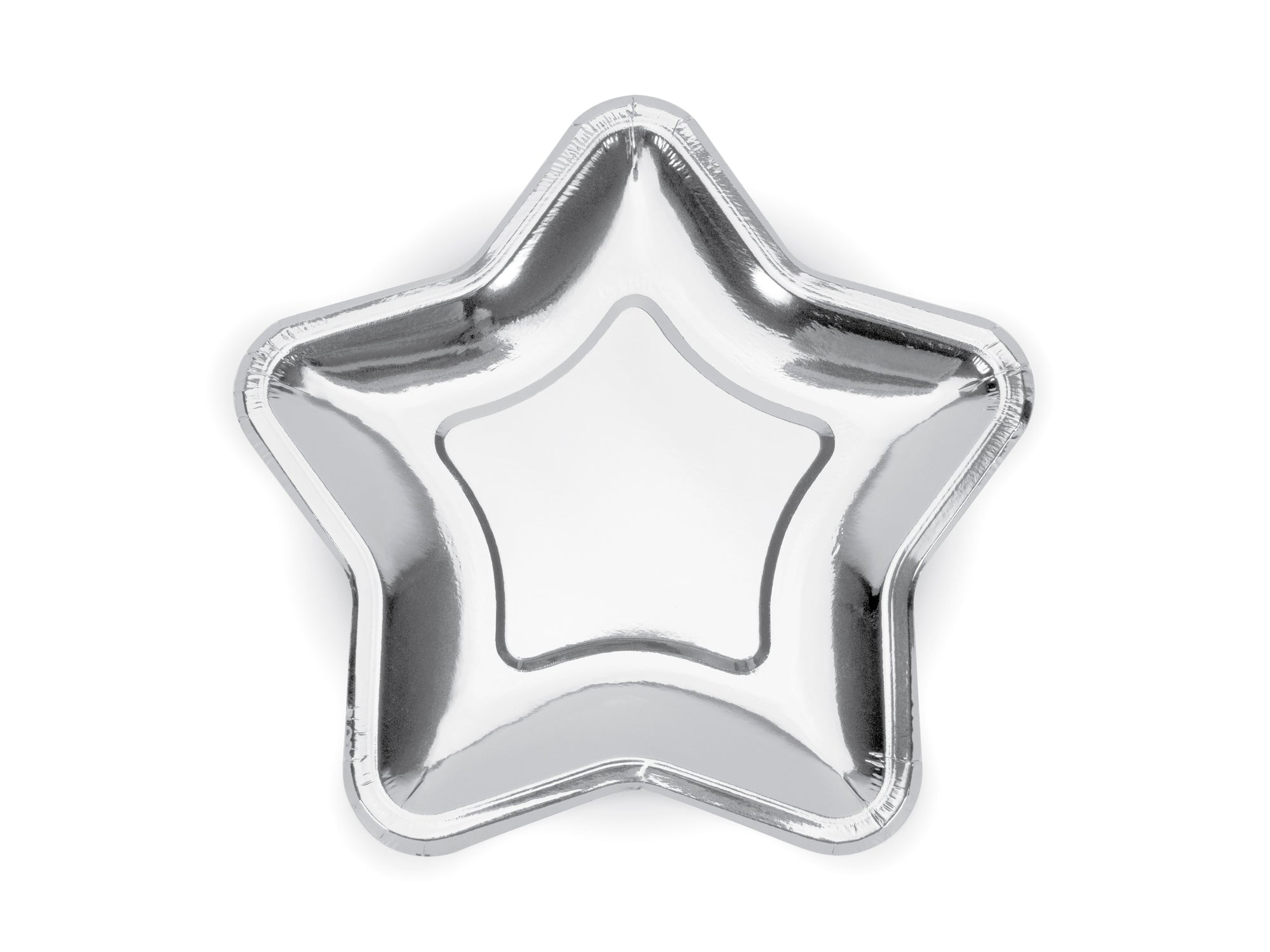 Mini Silver Star Shaped Plates