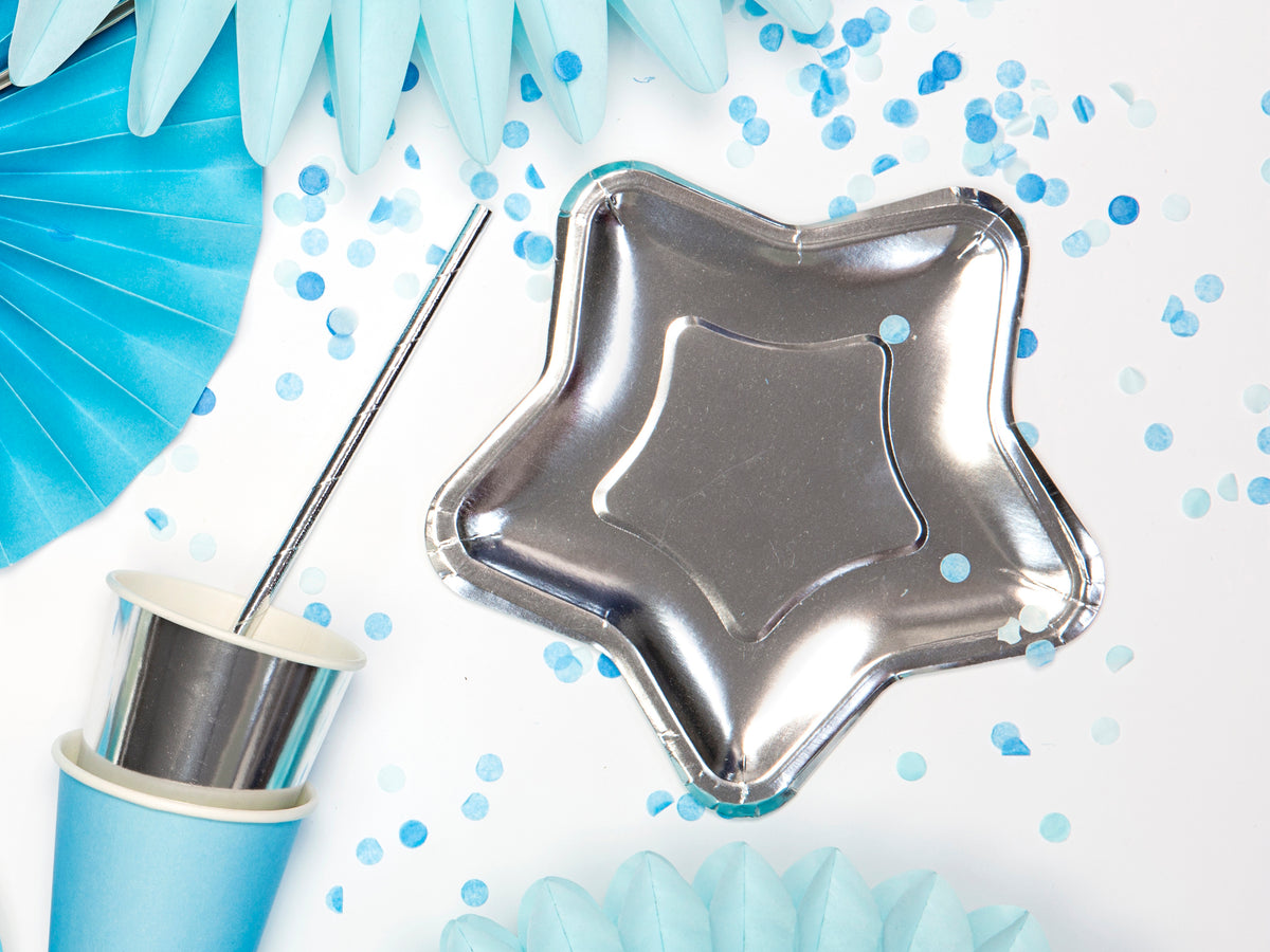 Mini Silver Star Shaped Plates