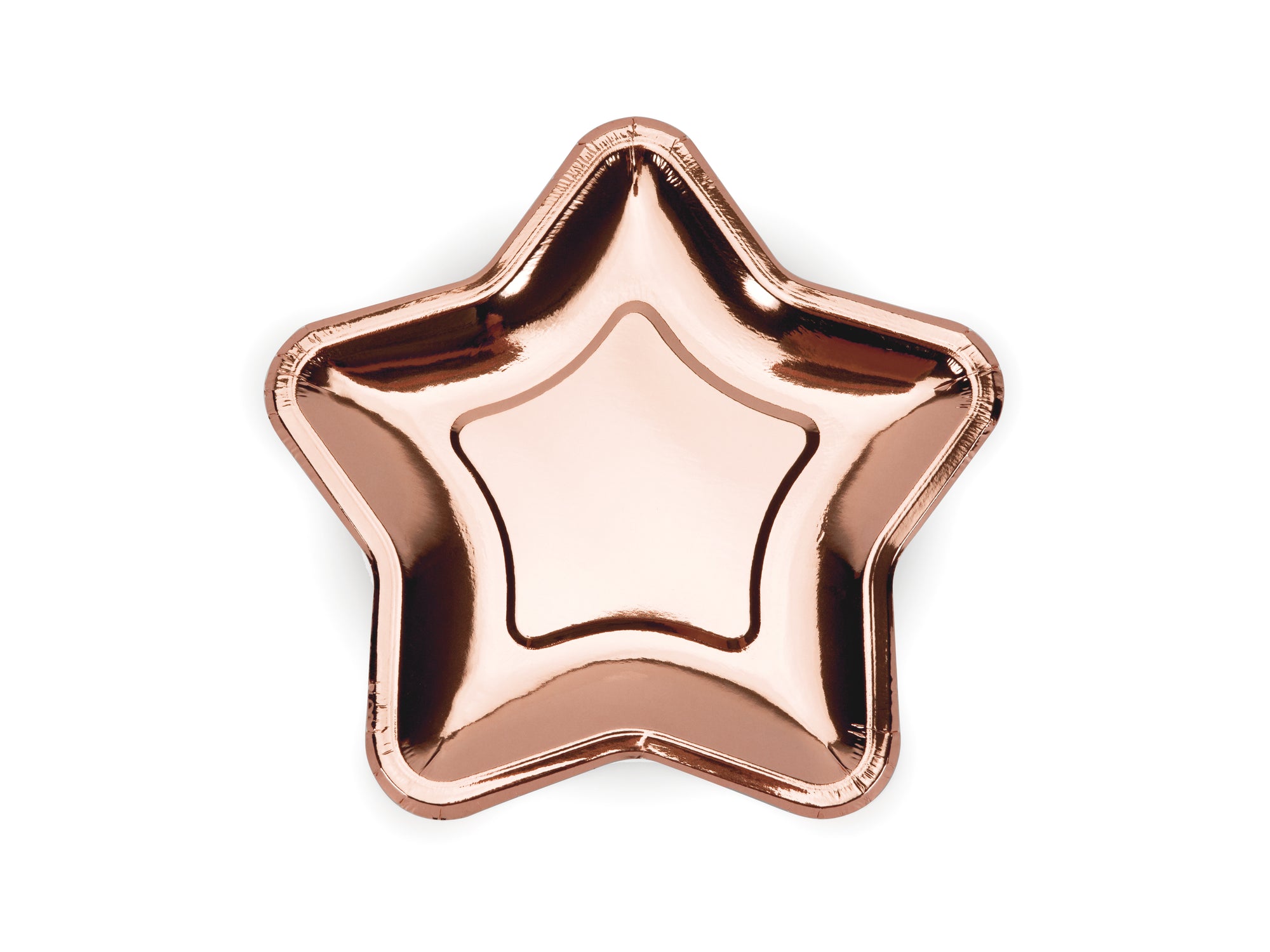 Mini Rose Gold Star Shaped Plates