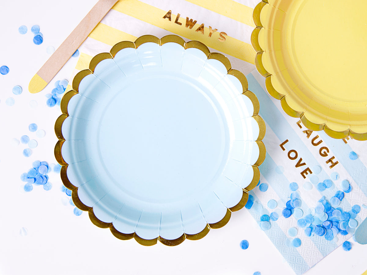 Light Blue Mini Plates
