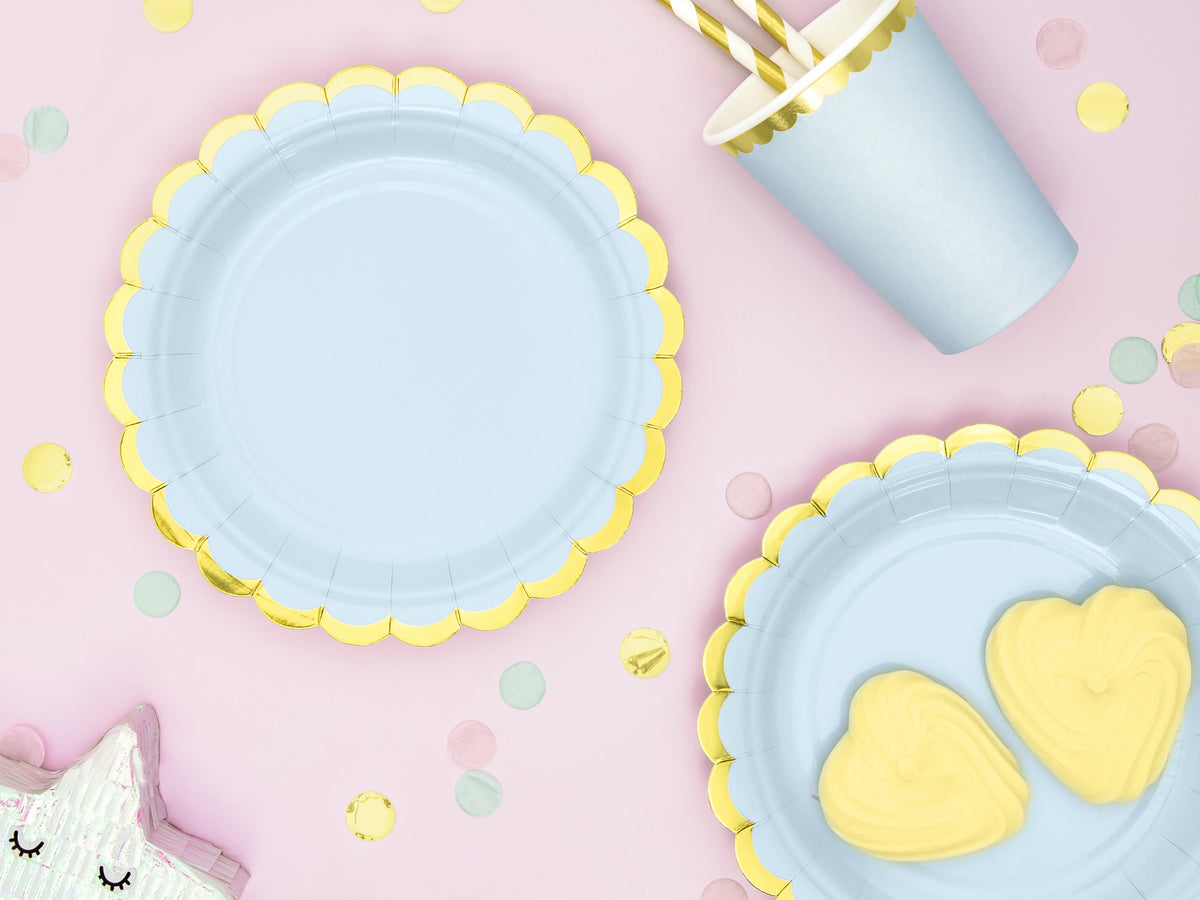 Light Blue Mini Plates
