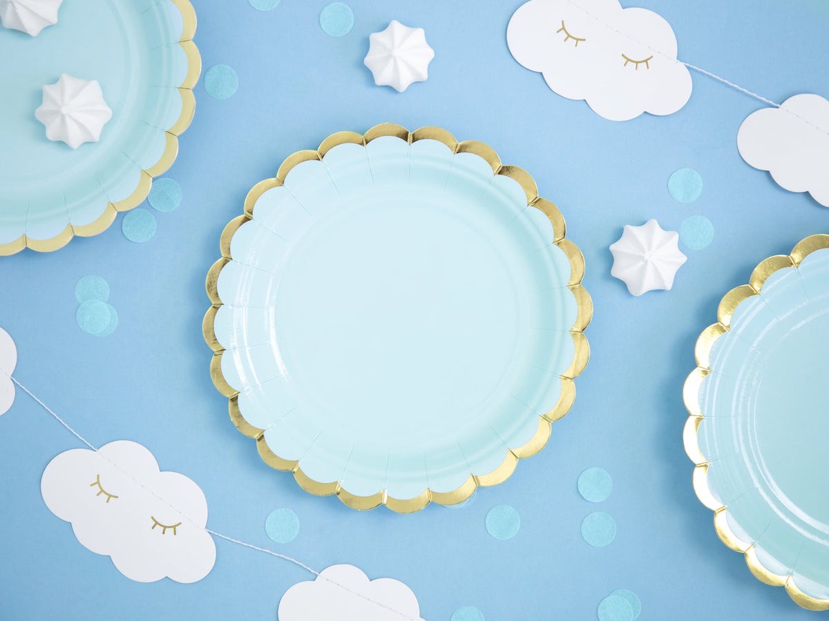 Light Blue Mini Plates