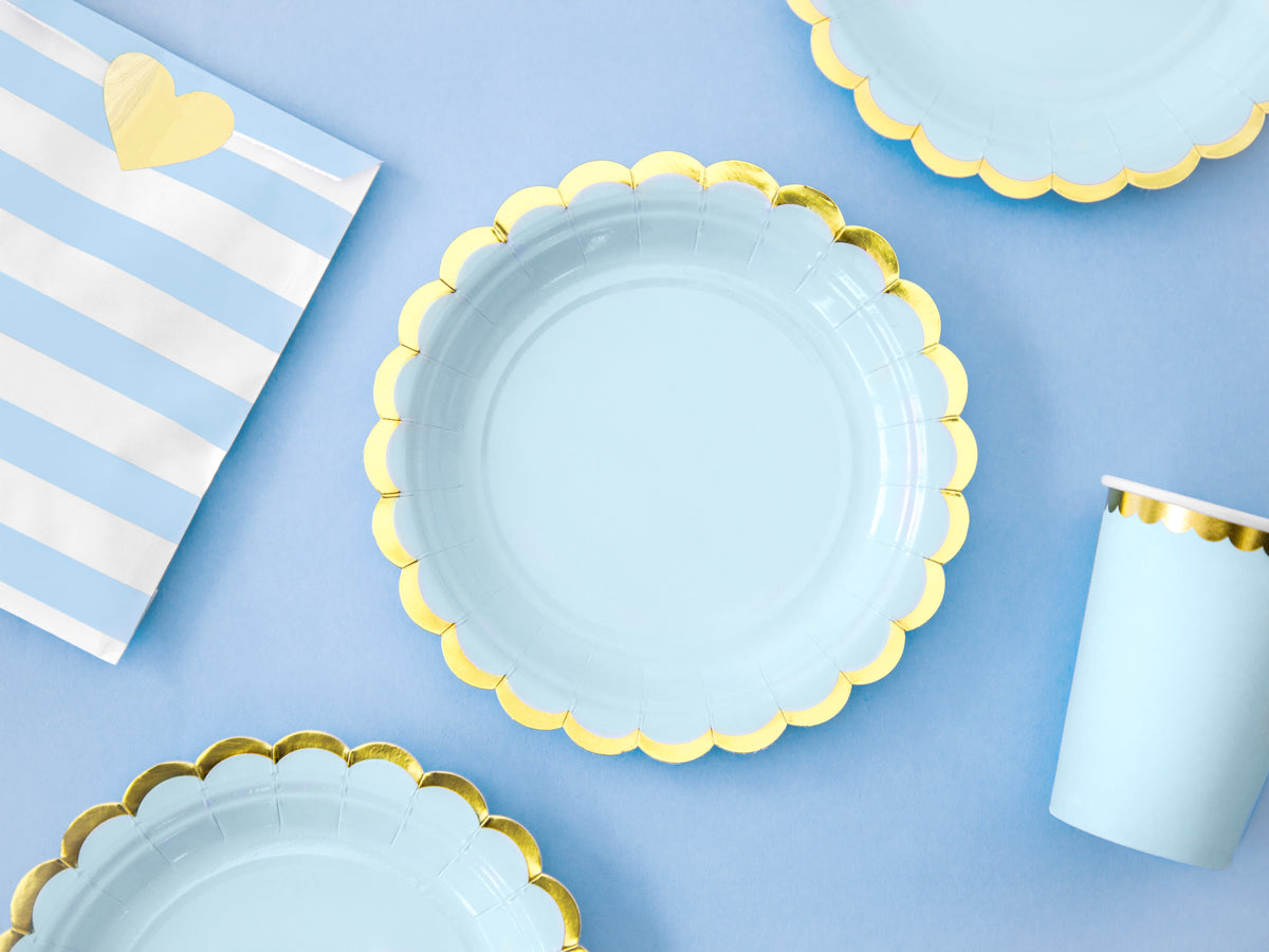 Light Blue Mini Plates