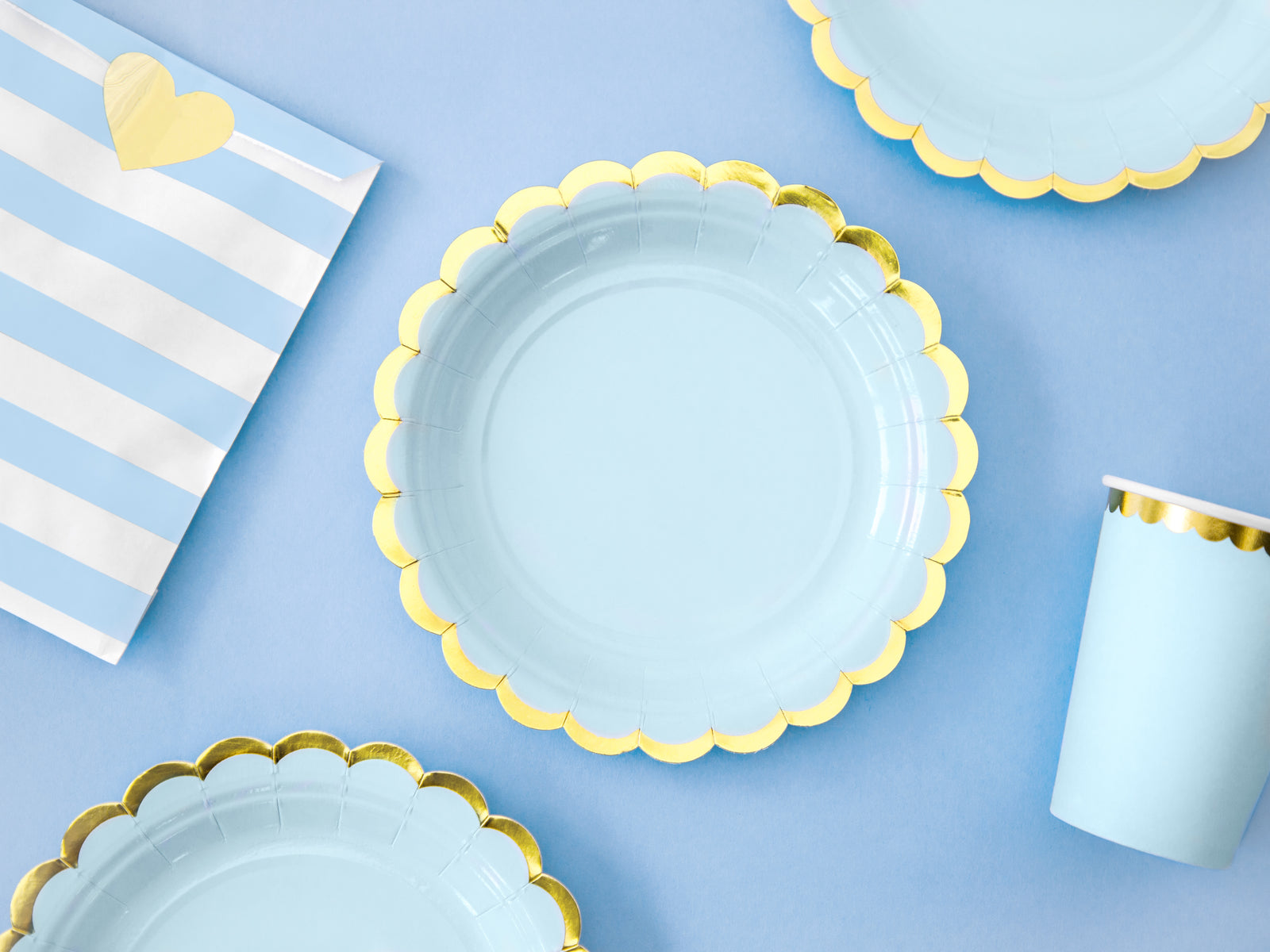 Light Blue Mini Plates