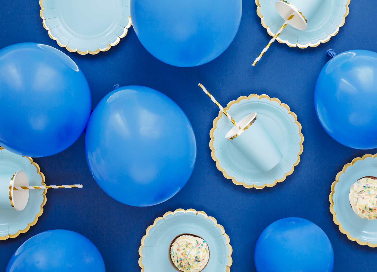 Light Blue Mini Plates