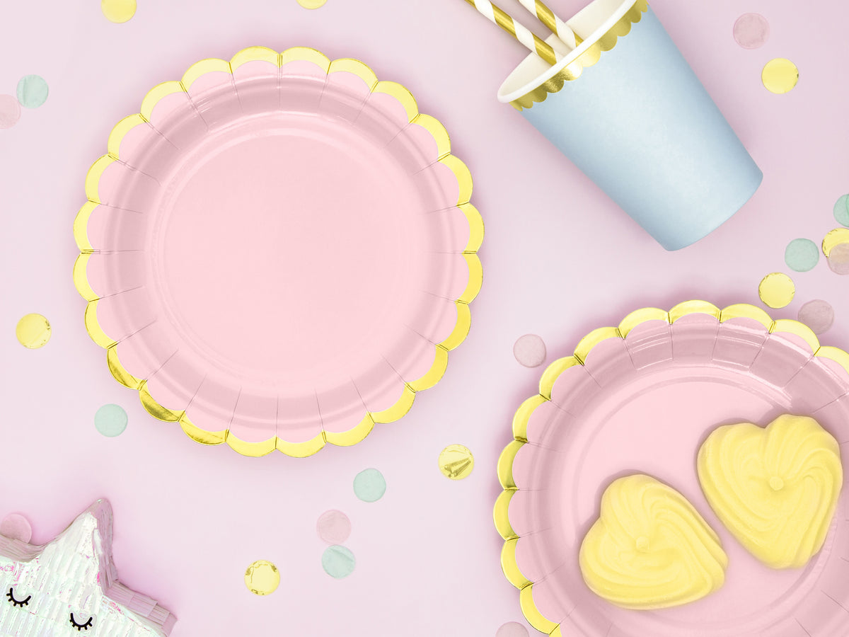Light Pink Mini Plates