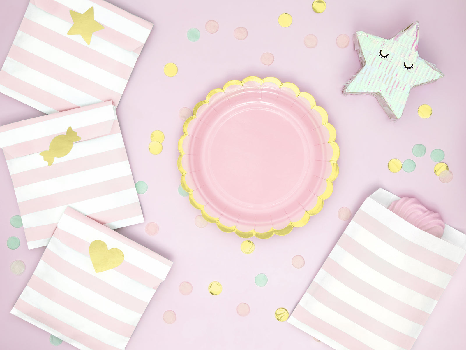 Light Pink Mini Plates
