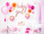 Light Pink Paper Cups Gold Edge