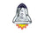 Space Rocket Shaped Party Plates