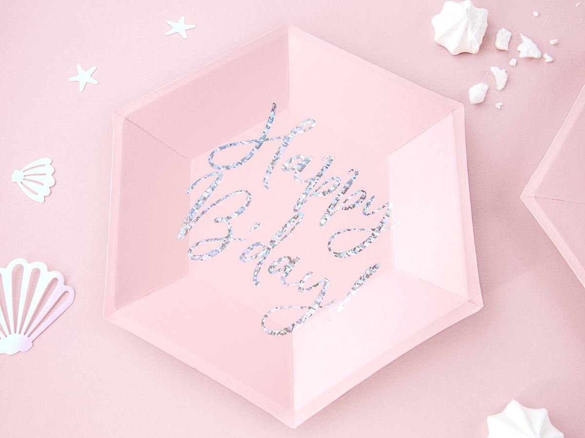 Light Pink Party Paper Plates