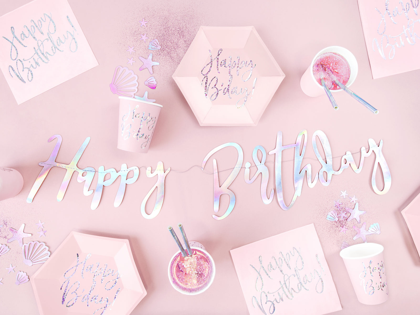 Light Pink Party Paper Plates