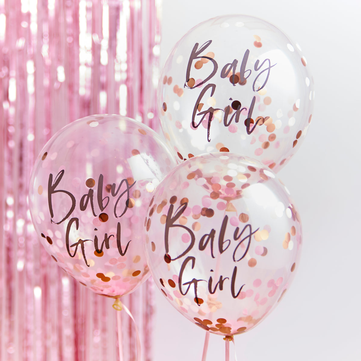 BABY GIRL PINK BABY SHOWER BALLOONS