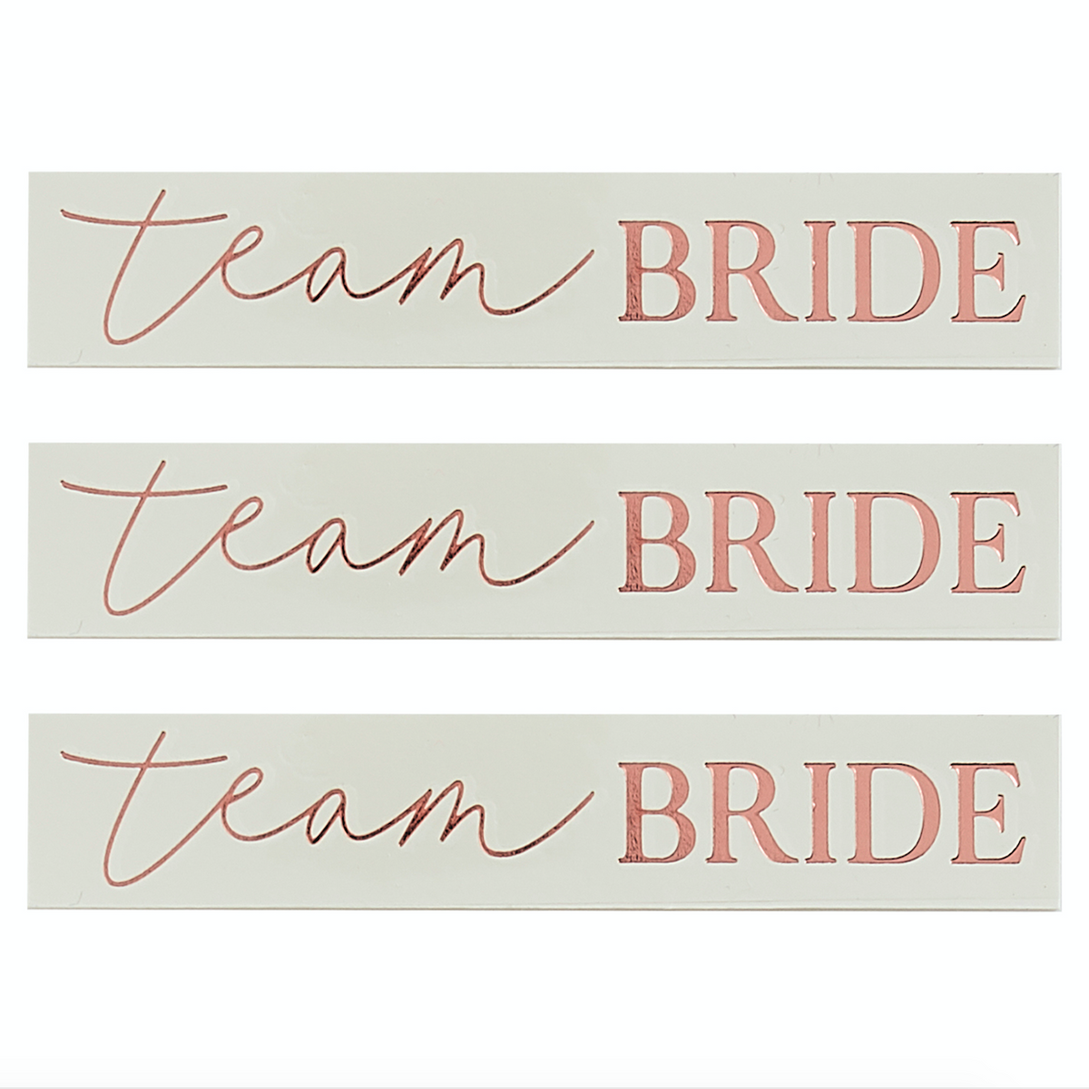 Rose Gold Team Bride Tattoos