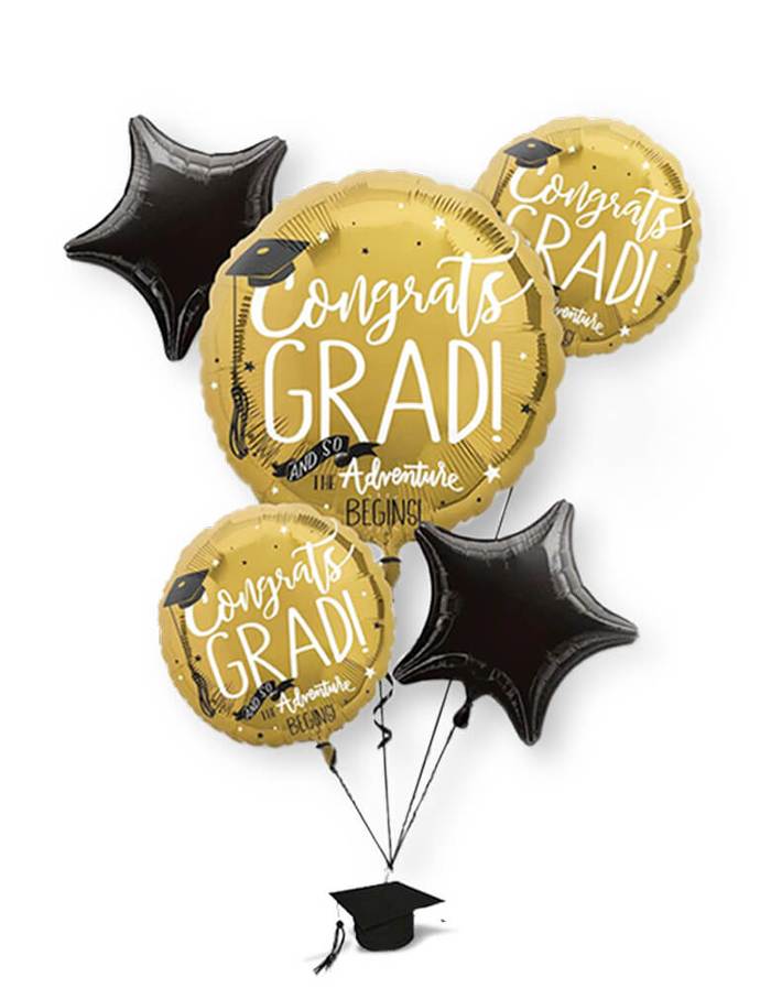 Congrats Grad Gold Foil Balloon