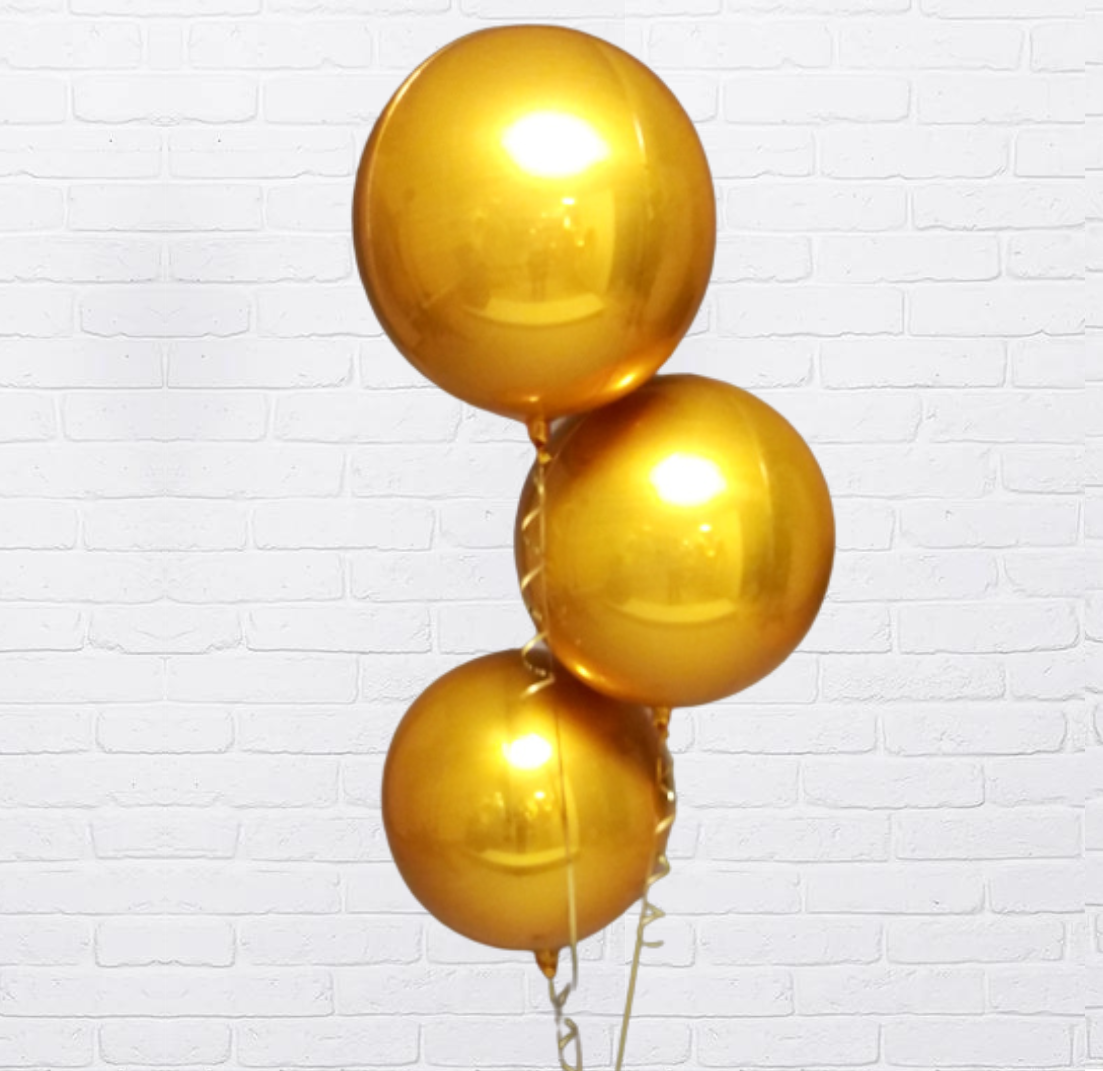 Gold Orbz Balloon