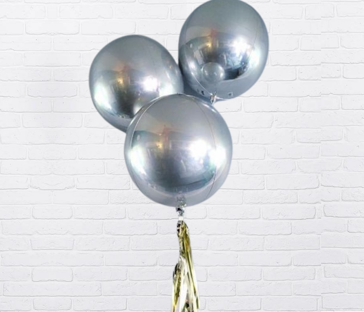 Silver Orbz Balloon