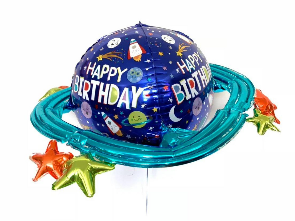 Giant Happy Birthday Galaxy Foil Balloon