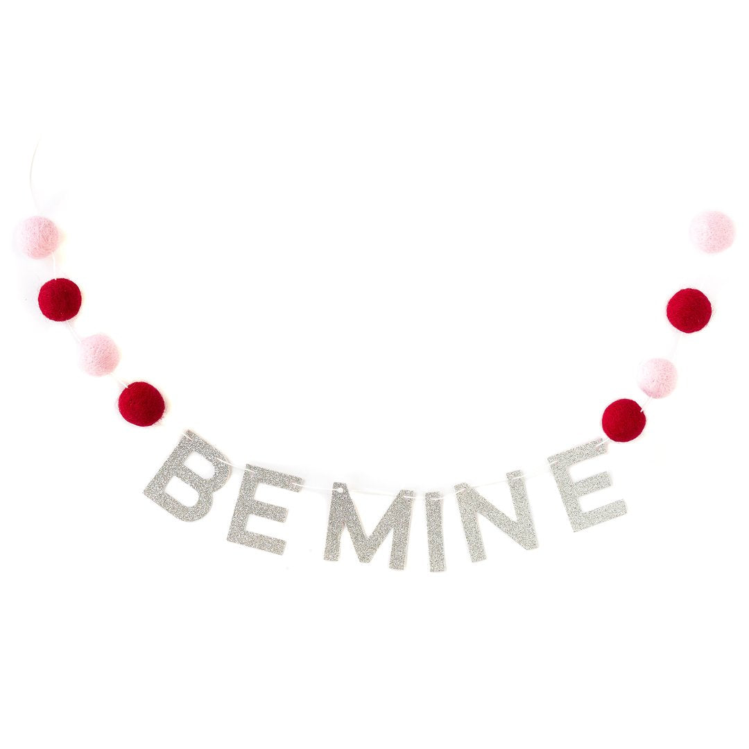 Be Mine Felt Ball Banner 