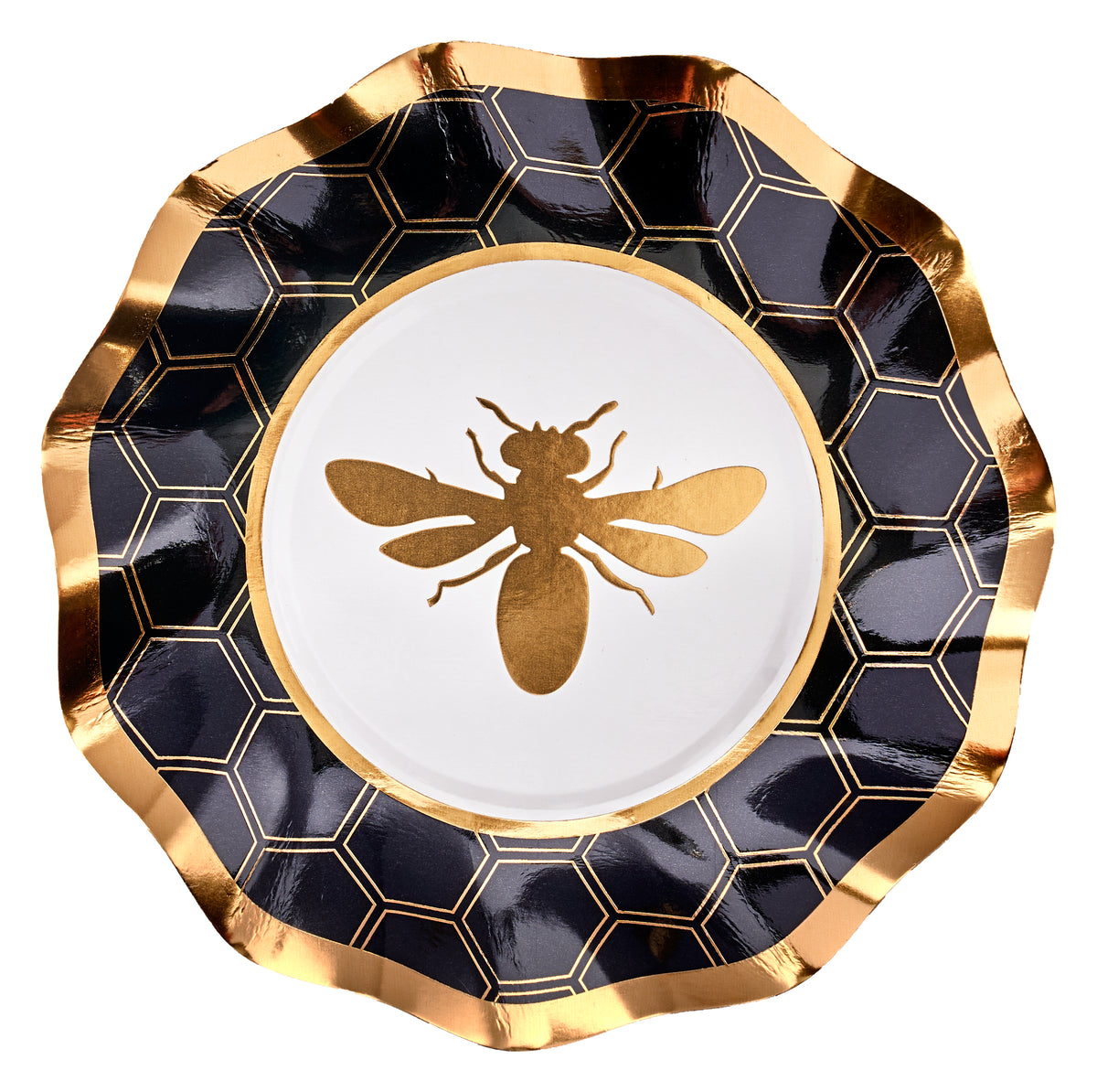 Honeybee Wavy Paper Bowls