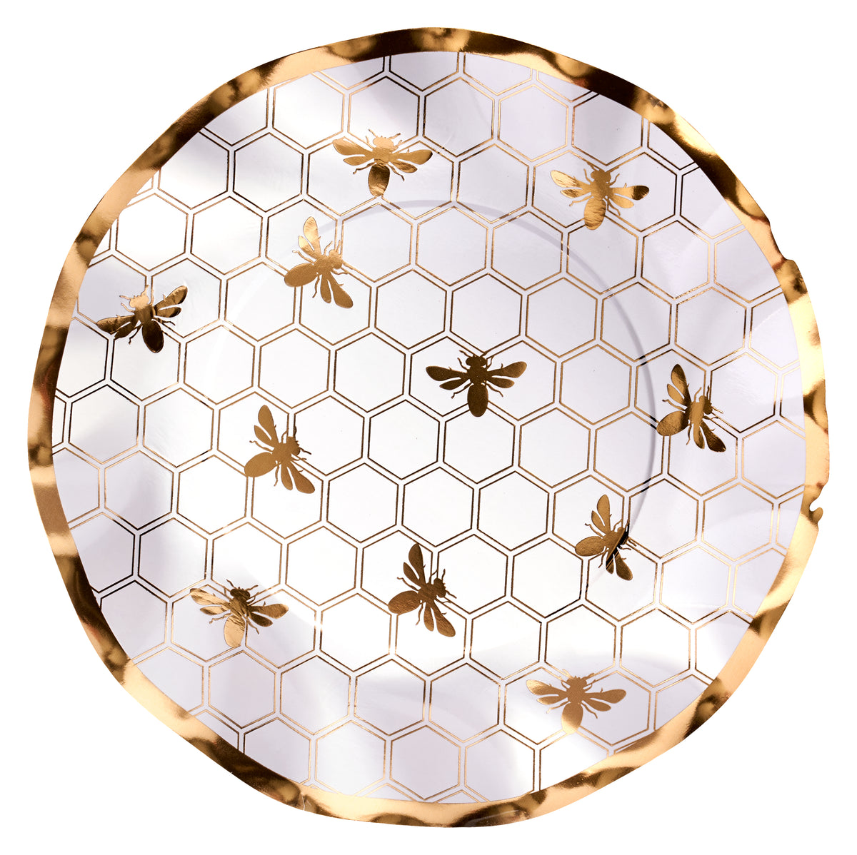 Honeybee Wavy Salad Plates