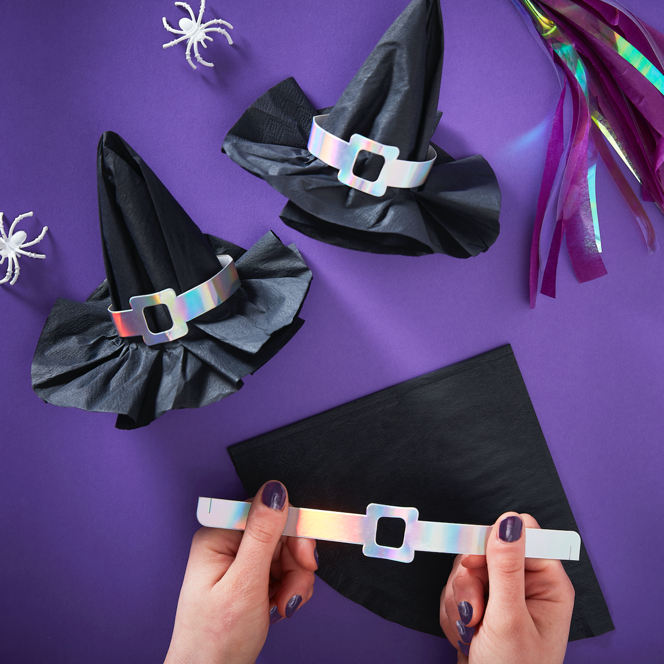 Witch Hat DIY Halloween Party Napkins