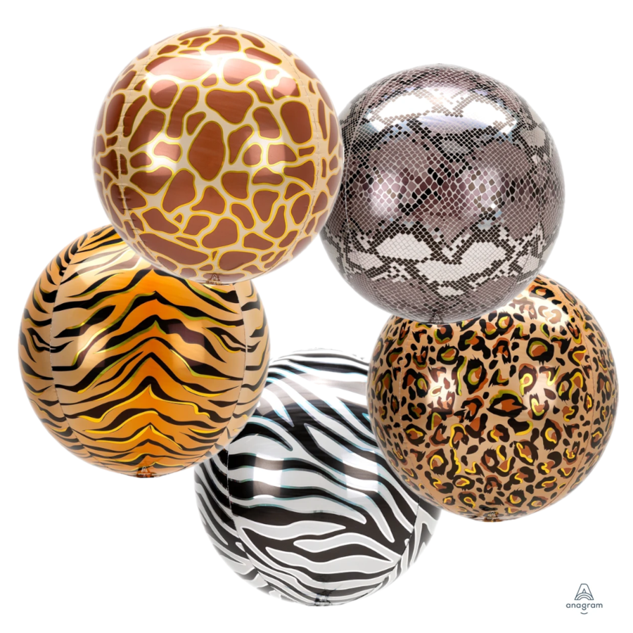 Giraffe Print Orb Balloon