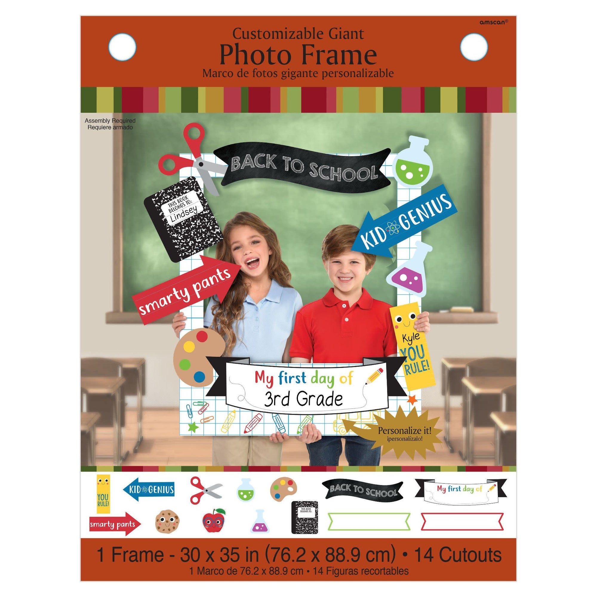 Giant Customizable Back to School Photo Frame Kit