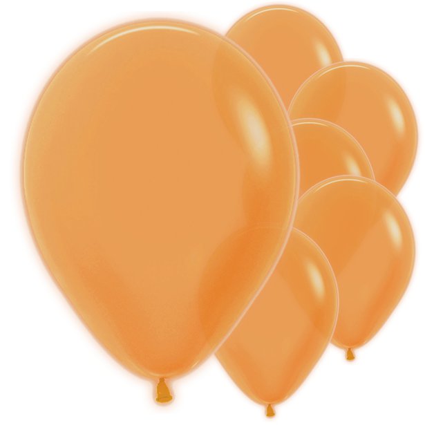 Neon Orange Latex Balloons
