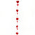 Red, Pink & White Balloon Tail 