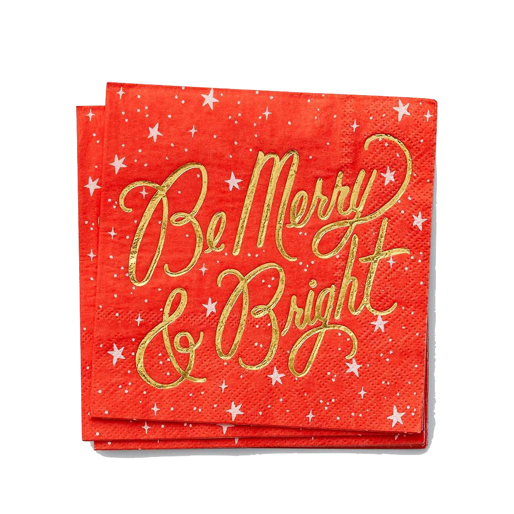 Be Merry & Bright Cocktail Napkins 