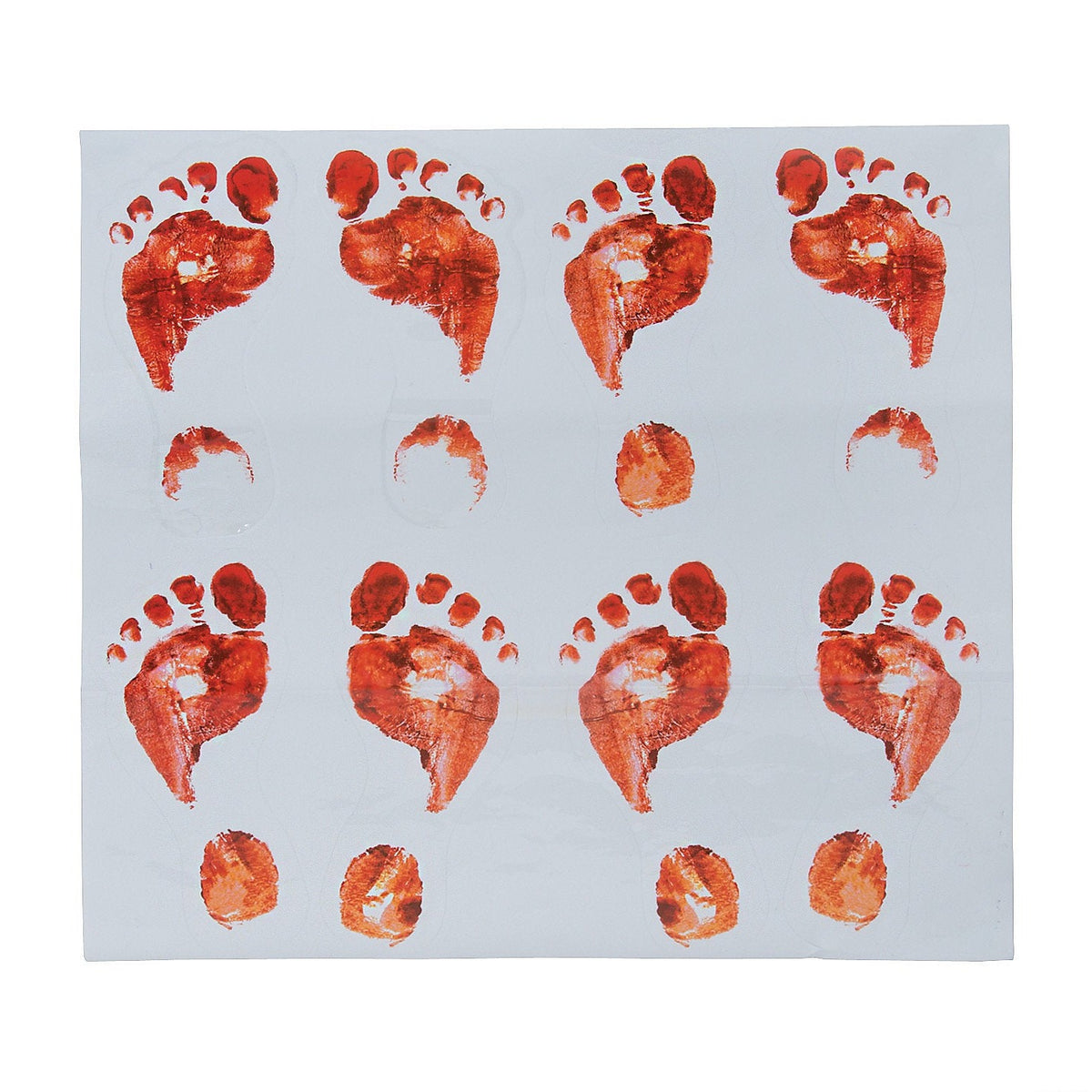 Bloody Footprints Halloween Floor Decals 
