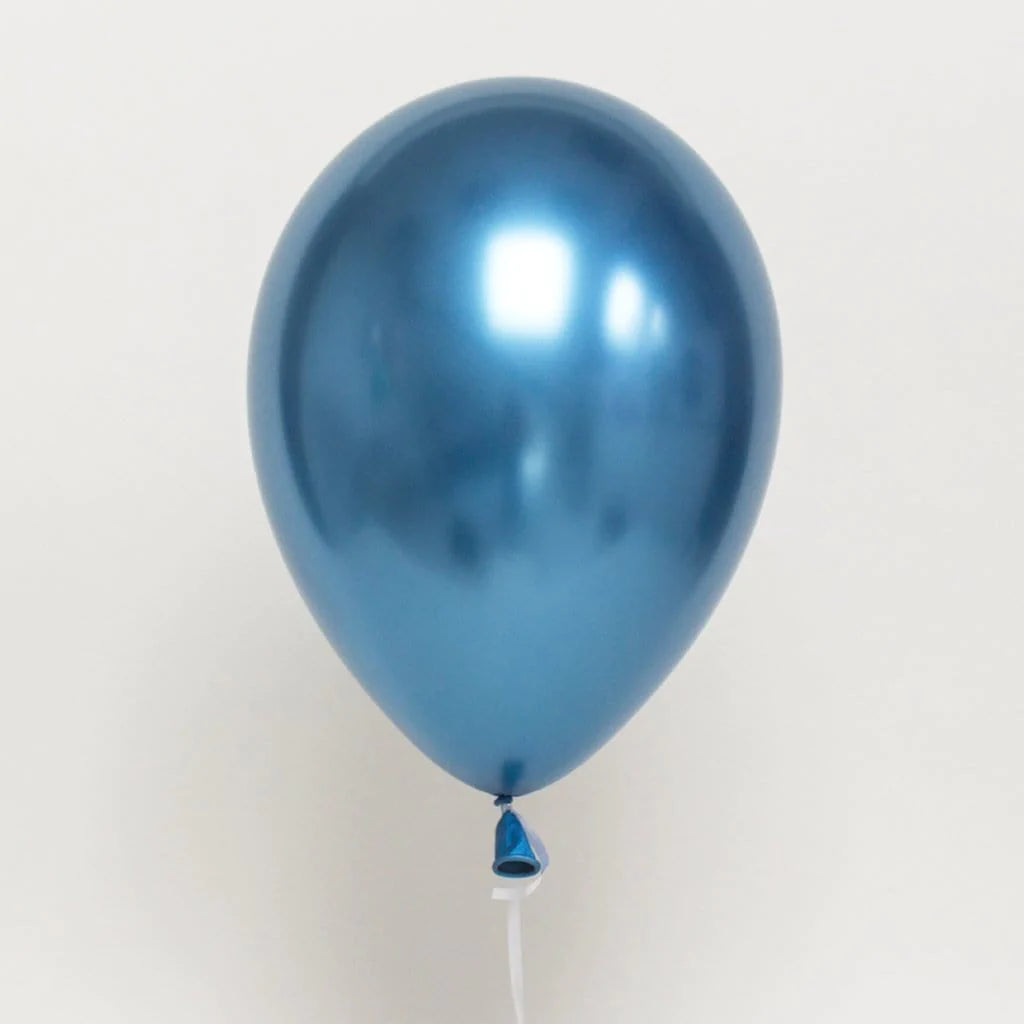 Blue Chrome Balloons 11"