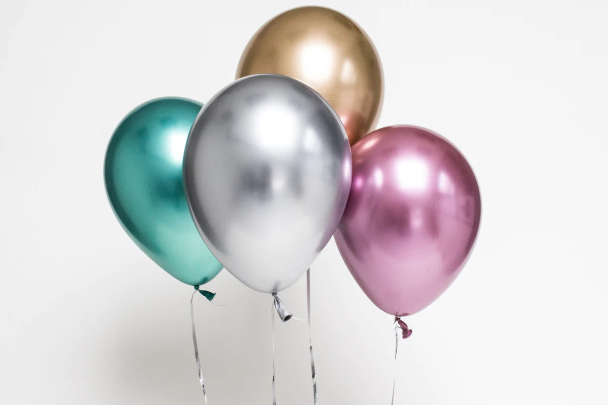 Green Chrome Balloons 11"