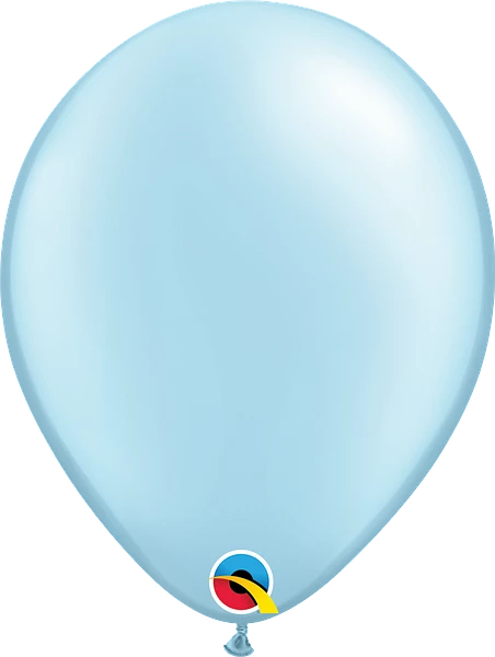 Pearl Light Blue Latex Balloons 11"