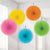 Multicolored Party Fan Decorations 