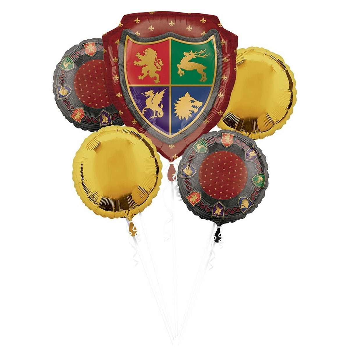 Medieval Shields Foil Balloon Bouquet 
