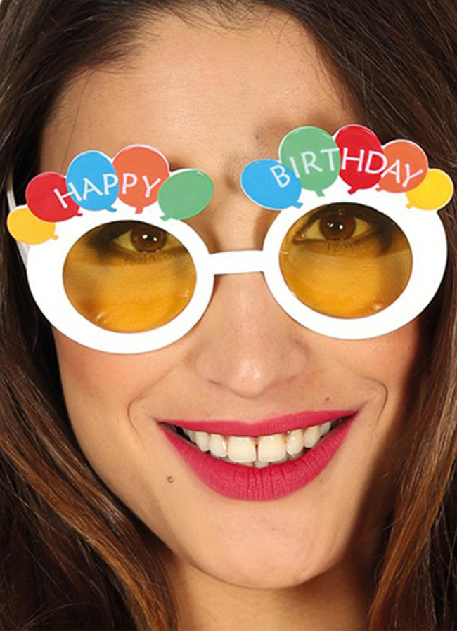 Happy Birthday Balloon Glasses
