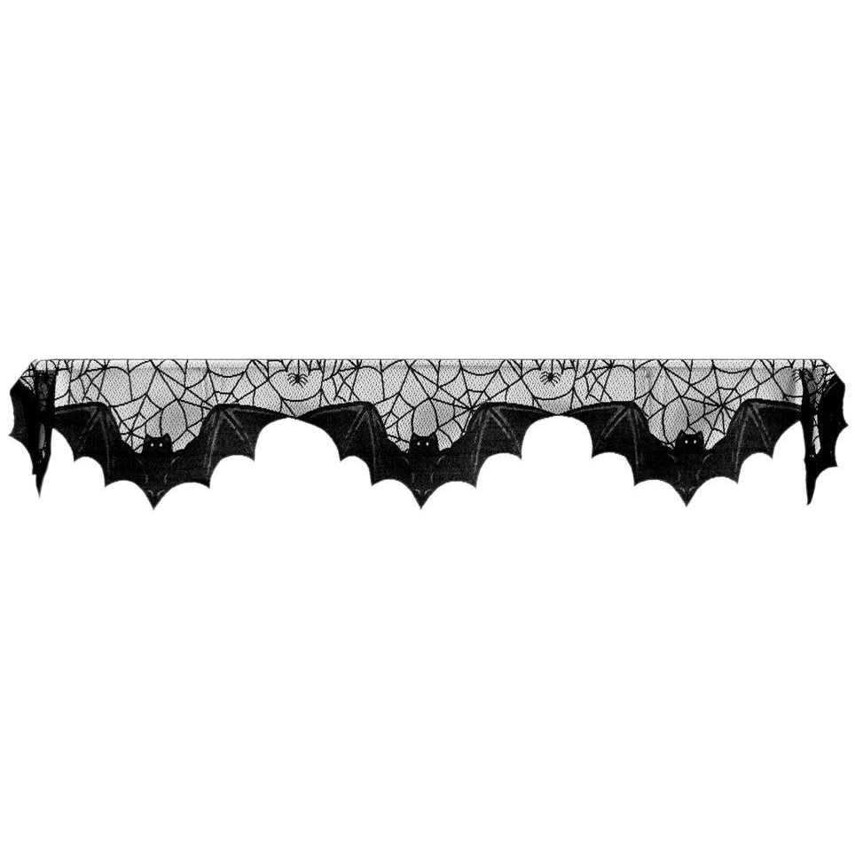Classic Black & White Mantle Scarf Fabric