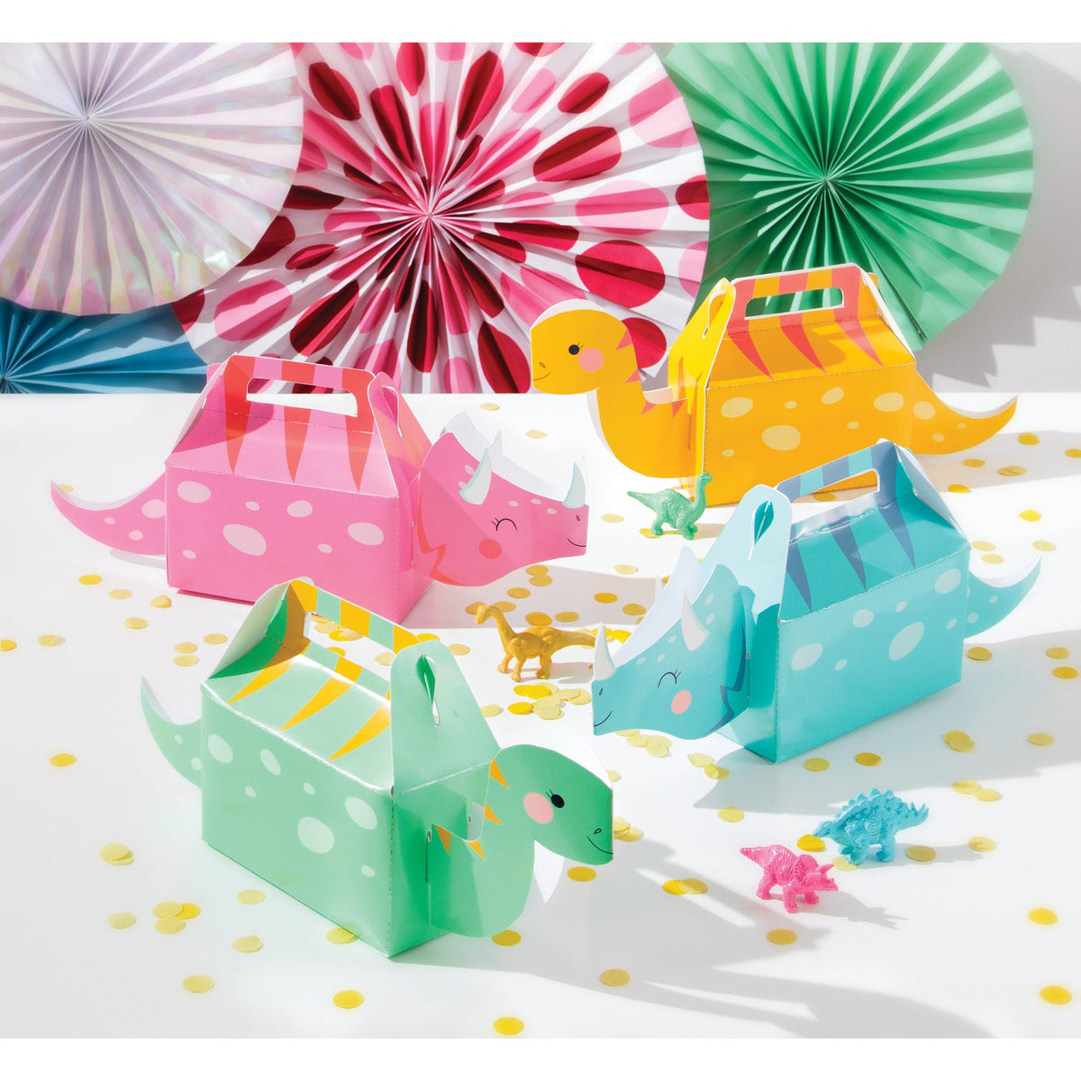 Dino Party Girl 3D Treat Boxes 