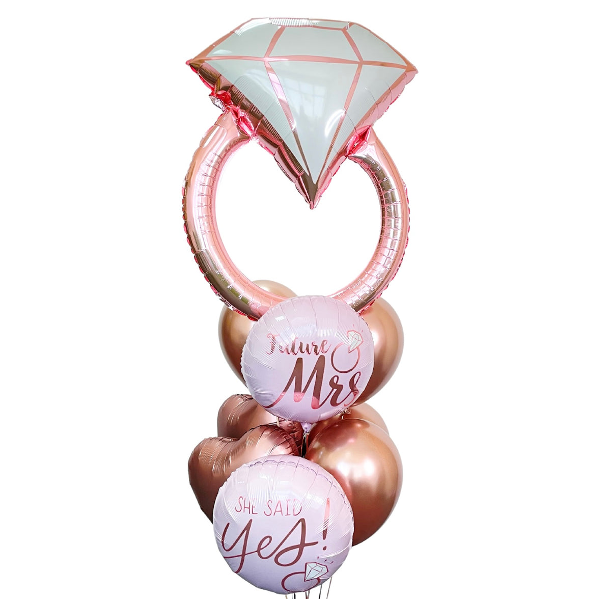 Blush Wedding Balloon Bouquet