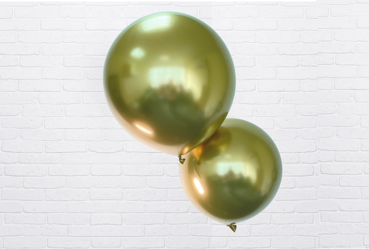 Round Gold Glossy Balloon