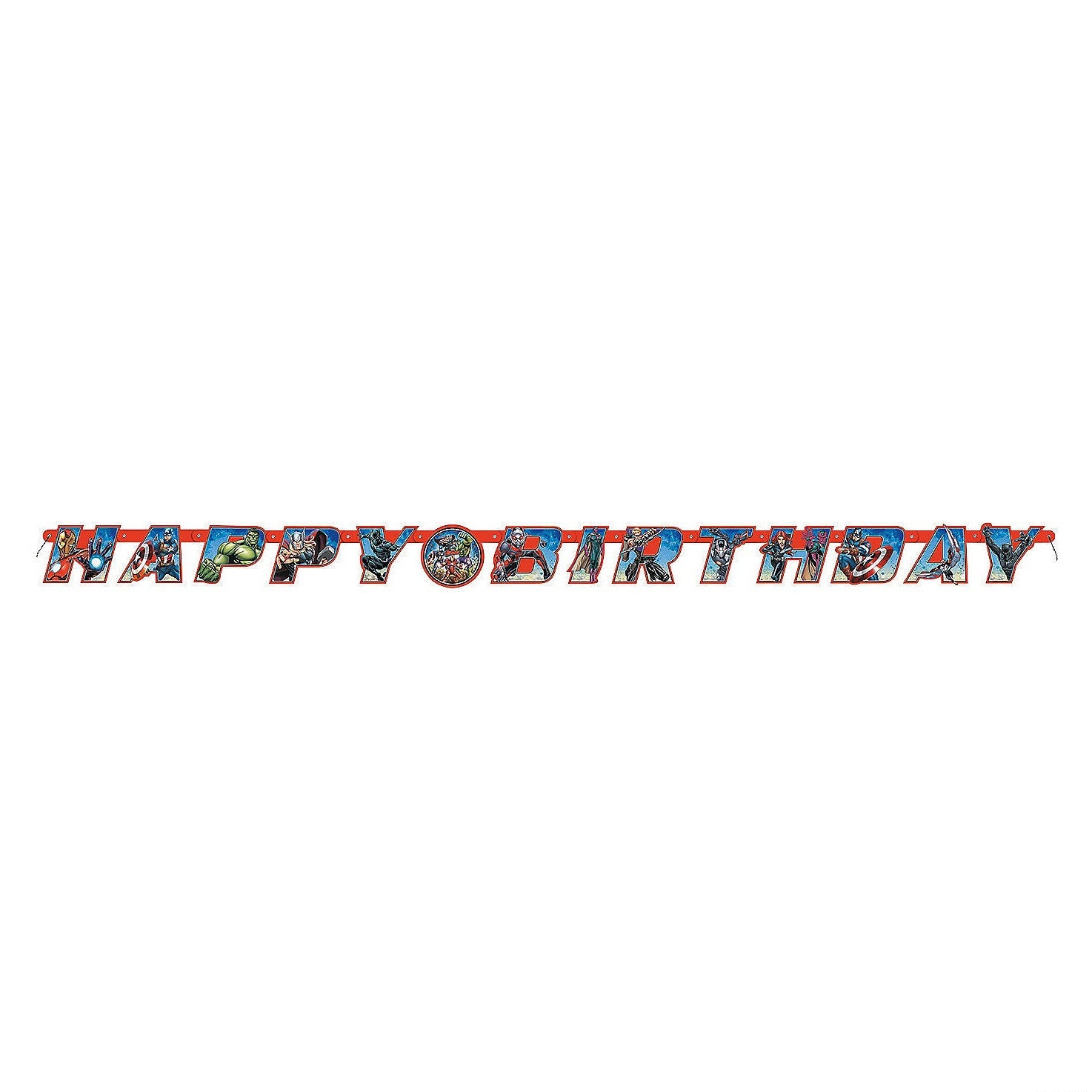 The Avengers Jointed Birthday Banner