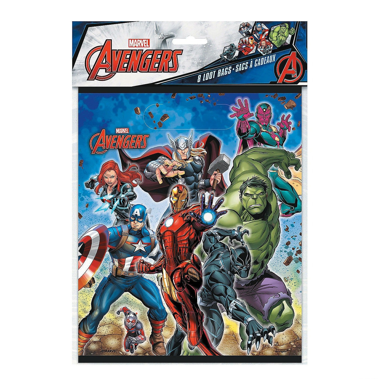 Marvel Comics The Avengers™ Plastic Loot Bags 